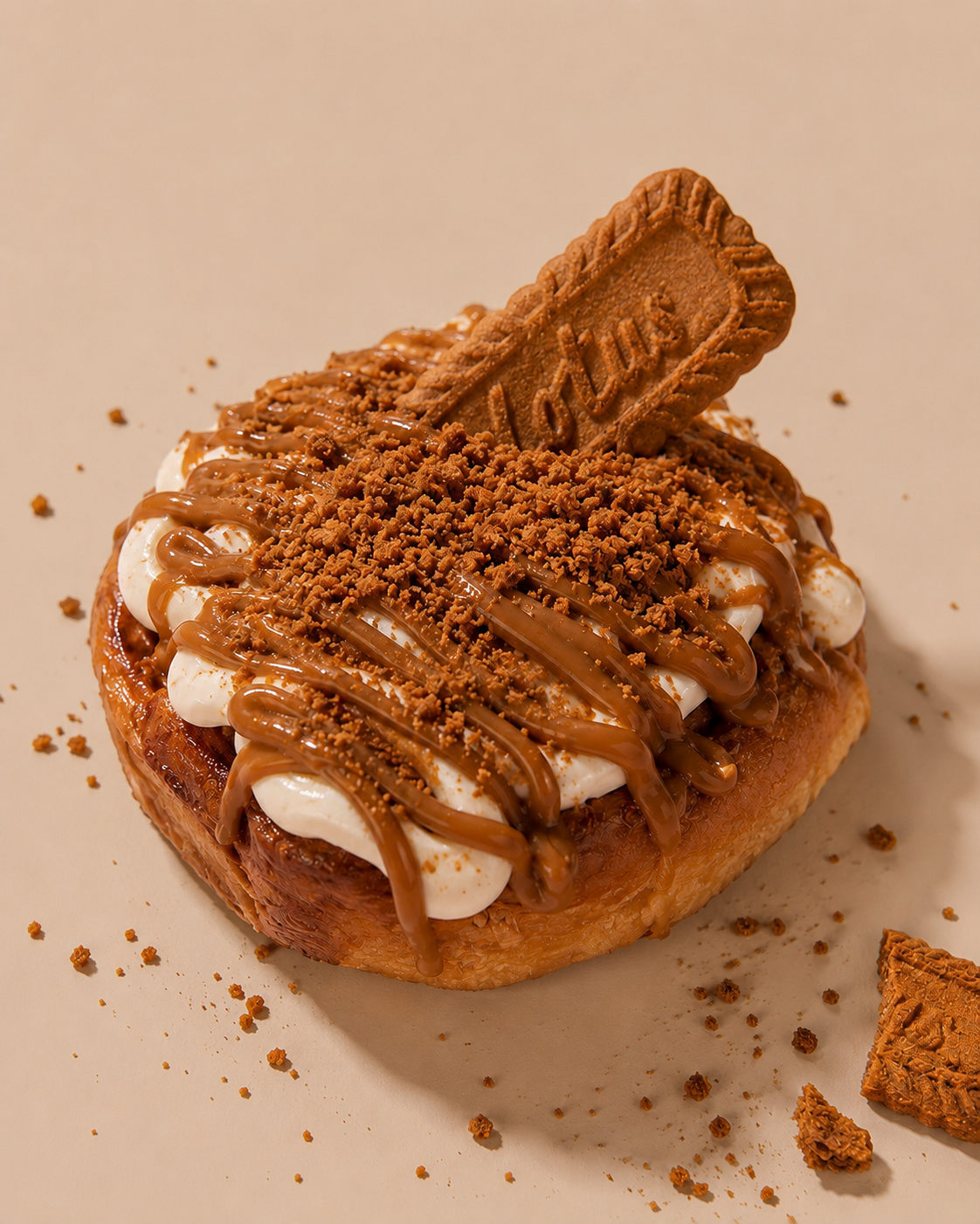 Brioche Lotus — pâtisserie artisanale Délice de Kamelia à Juziers