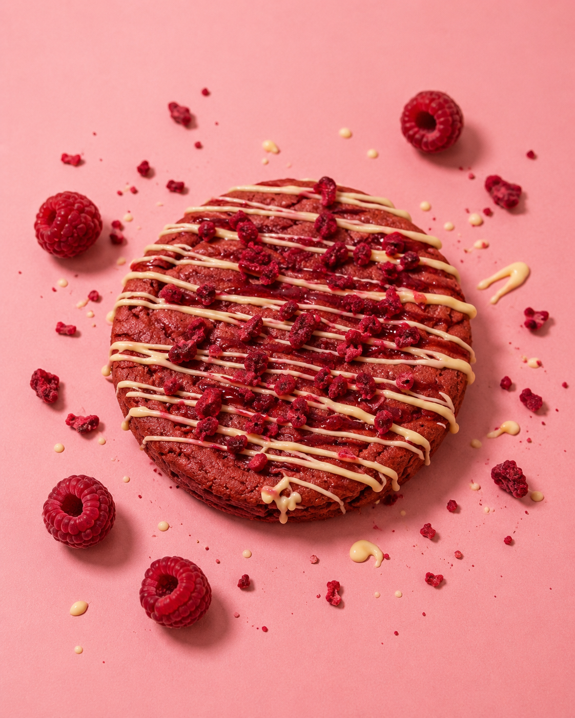 Cookie Framboise — pâtisserie artisanale Délice de Kamelia à Juziers
